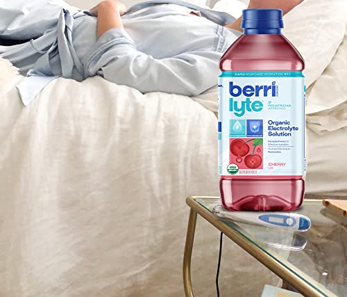 Berri Lyte Plant Based Organic Electrolyte Solution – Pediatric Rehydration Drink – Low Sugar Cherry Flavor, 1 L, 2 Ct #TOP6