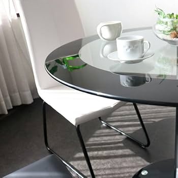 14 円形ガラステーブル 二層構造 Amazon｜MODELICA 円形 ガラスダイニングテーブル 90cm 丸テーブル 2人