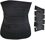 Bandage Wrap for Women，Invisible Wrap Waist Trainer Tape,Wrapped Lumbar Support Belt(Black 4M)