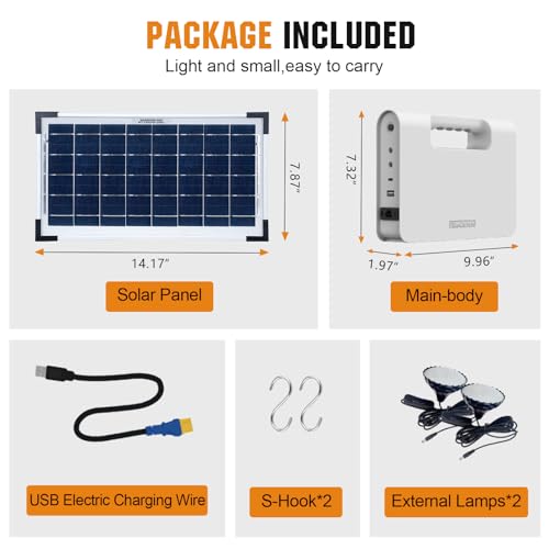 image for ECO-WORTHY 80Wh Portable Power Station,25000mAh Solar Power Generator 