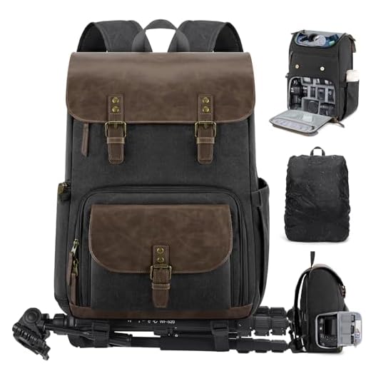 Professional DSLR Camera Backpack with Rain Cover