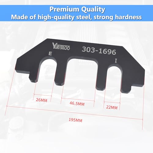 Image of 303-1696 Camshaft Holding Alignment Timing Tool | Compatible with Ford Explorer Lincoln Aviator Police Interceptor Utility 3.0L EcoBoost Engine, with Portable Case and Gloves