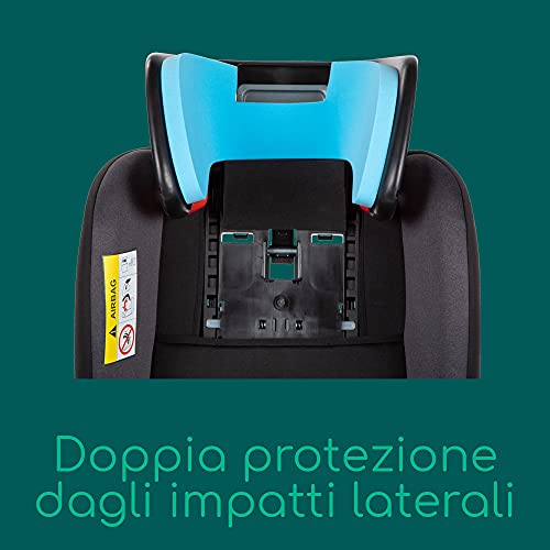 Bebeconfort EvolveFix Seggiolino auto 0-36 kg isofix girevole a 360°, Gruppo 0/1/2/3 dalla nascita a 12 anni, Reclinabile ed Evolutivo, Grigio (Night Grey)