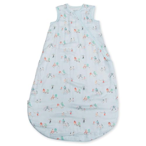 Image of Loulou Lollipop Lightweight Muslin Wearable Baby Blanket Sleeping Bag, Unisex Infant Toddler, 0.5 TOG, 2-Way Zipper Sleepsack