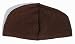 Dark Brown Skull Cap - One-size Machine-knit Muslim Islamic Kufi Takke Peci