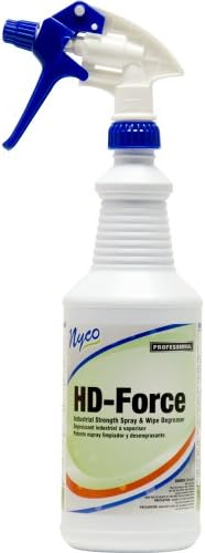 Nyco Products NL287-Q12 HD-Force Heavy Duty Spray & Wipe RTU Degreaser, 32-Ounce Bottle (Case of 12)