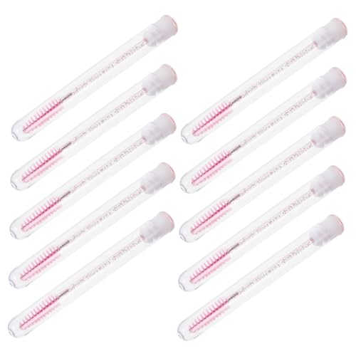 FRCOLOR Elegant Diamond-print Mascara Brush 10pcs Disposable Eyelash Tools for Women