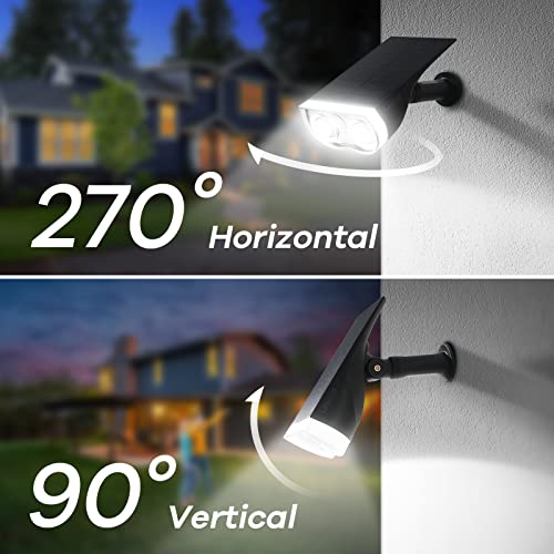 Linkind LED Solarlampen für Balkon mit Lichtsensor, 6500K