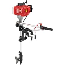 2.5 HP 2 Stroke Outboard Motor, 52CC 1.45kw Fishing Boat Engine with CDI Ignition System 360-degree steering, Superior Engine Outboard Motor for Fishing Aquaculture Outdoor Adventure
