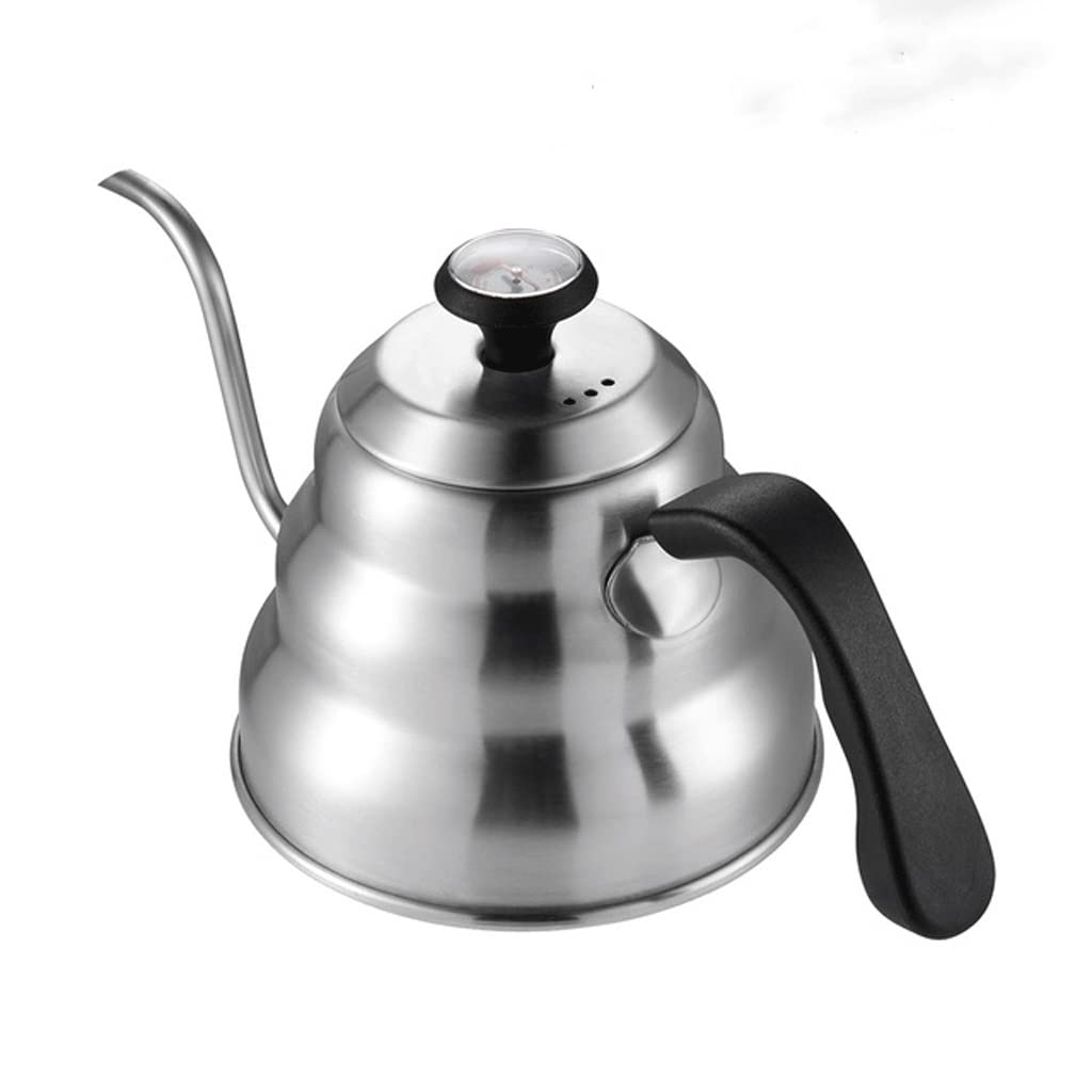 Gooseneck cloud drip kettle en inox argenté pour cafetière filtre manuelle