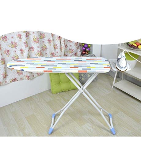Planche à repasser réglable pliable en acier avec housse coton multicolore - 5