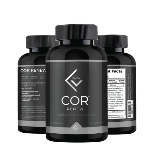 Corvive Correnew Cleanse Supplement | A Full Spectrum-Cleansing Product | 60 Capsules #TOP1