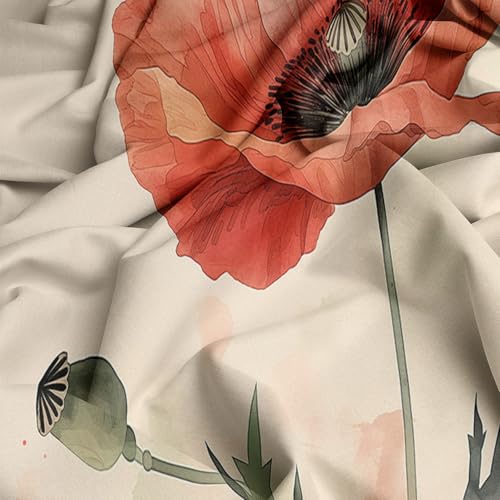 Housse de Couette 220x240 cm Facile à Enfiler avec Fermeture Éclair