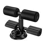 XARONF Exercise Equipment for Home Workouts - Sit Up Bar for Floor - Sit Up Bar for Home Gym - Portable Fitness Equipment (Color : Black)