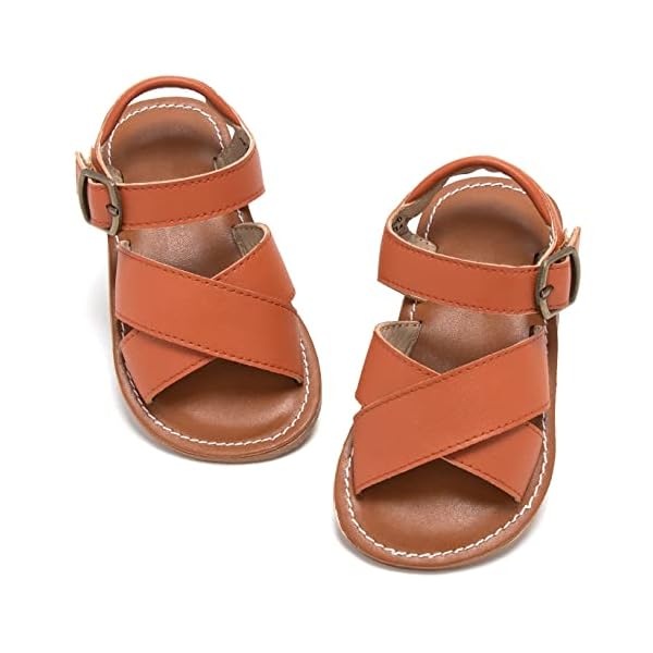 GINFIVE Little Girl Flat Shoes Open Toe Sandals for Kids Toddler Girl Sandals