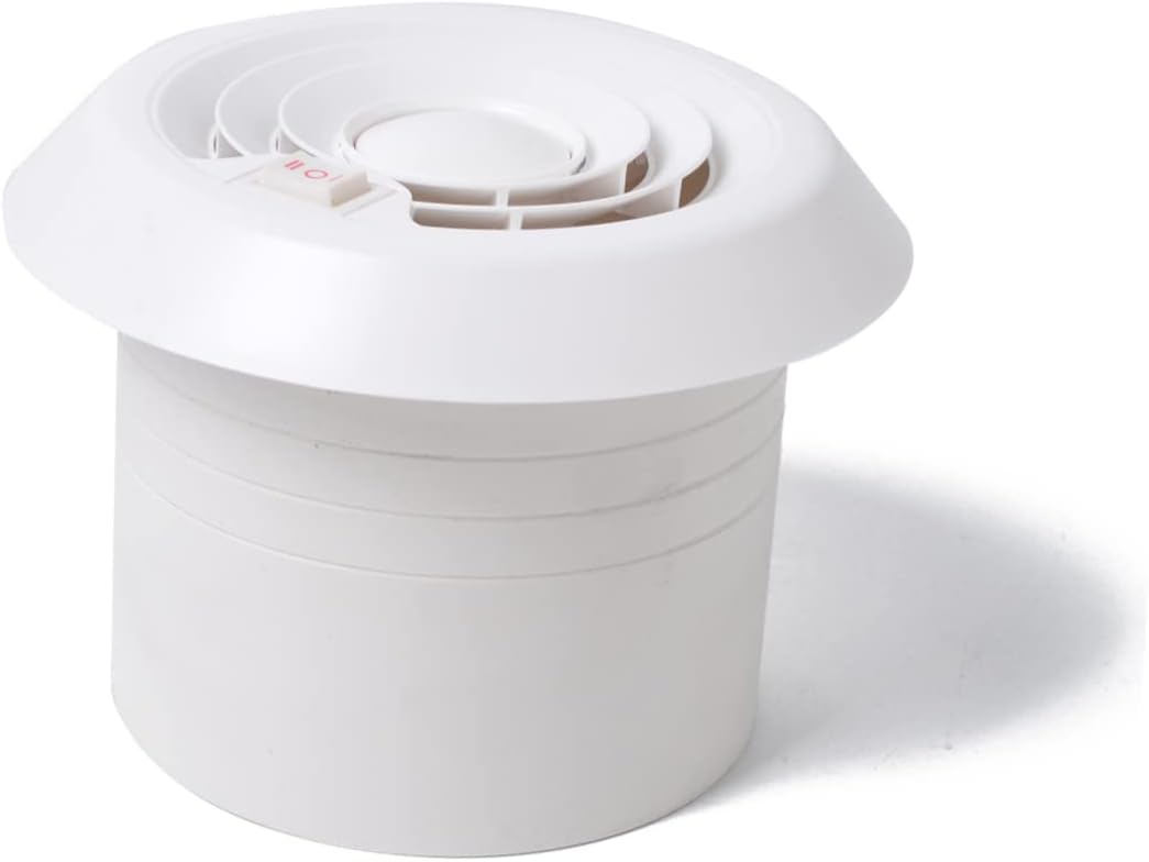 PRETYZOOM 12V Mute Rv Roof Air Vent Fan Mushroom Shape Design Durable Weatherproof for Rvs Campers and Yachts Energy Saving Ventilation