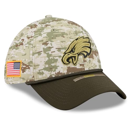 New Era Men's Camo Philadelphia Eagles 2025 Salute to Service 39THIRTY Flex Hat