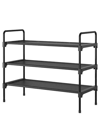 Kitsure Shoe Rack for Closet, Sturdy Shoe Storage for Entryway, Space-Saving Shoe Rack Small and Shoe Shelf, 27.6