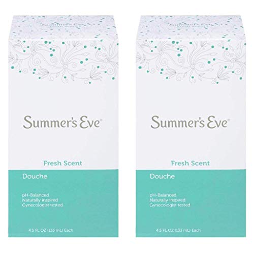 Summer's Eve Fresh Scent Douche Vinegar & Water, Feminine Wash, 4.5oz Bottles. PH