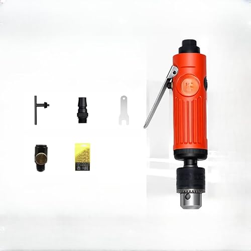 Image of Industrial 3/8 Inch Pneumatic Air Drill with Adjustable Control and Reversible Function, Duty Handheld Tool for Working and Furniture Manufacturing(2)
