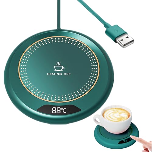 コーヒーウォーマー,温度3段階調整可能なマグウォーマー 20ワット | 電気式温め機能付きドリンクヒーター テーブル キッチン ダイニングルーム用 | ハウスウェーミングやキャンドル、ミルクティーにも活躍