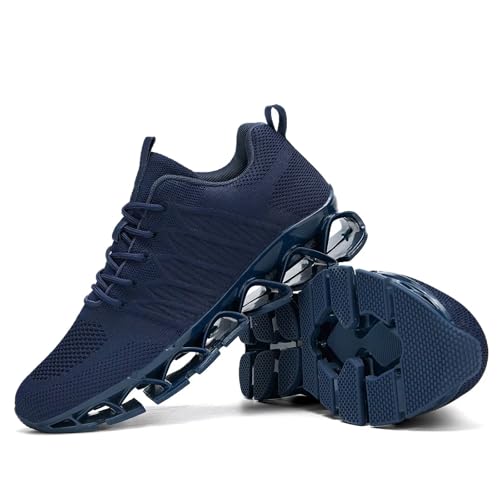 Image of Mens Slip on Running Walking Shoes Blade Tennis Casual Fashion Sneakers Comfort Non Slip Work Sport Athletic Trainer