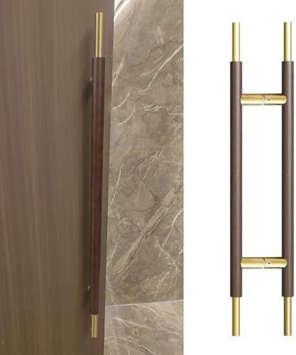 Double-Sided Wooden Sliding Door Handle, Easy Install Push-Pull Handles for Commercial Use, Durable & Stylish Door Hardware, Perfect for Offices & Retail Spaces