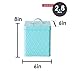 Home Basics Tin Kitchen Food Storage Organization Canister Collection (Large Canister with Cover, Turquoise)