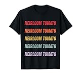 Les motifs répètent le mot Heirloom Tomate, l'affichant audacieusement pour que tout le monde puisse le voir et proclamer votre intérêt pour la tomate ancienne, ce qui en fait le cadeau parfait pour les tomates anciennes.