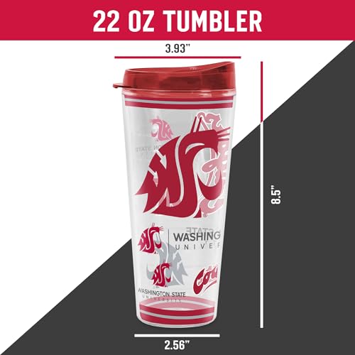 Image of Rico Industries NCAA College Double Wall Mayhem 16oz Or 20oz Tritan Tumbler W Lid
