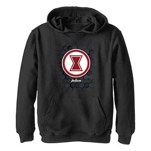 Sweat-shirt à capuche enfant Marvel Widow Hex noir pour garçon
