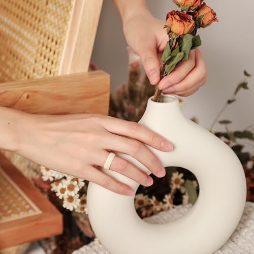 Image of Egnaro 4 /5 /8 Variety Multipack Ergonomic Breathable Bridal Rings Sets, 6mm Wide - 2mm Thick Rubber Wedding bands women, silicone Rings for her with Half Size