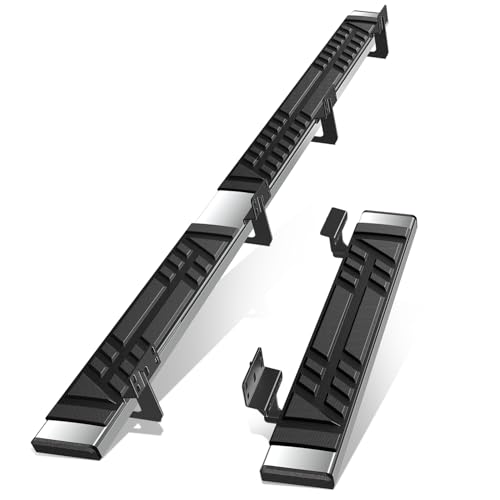 Auto Dynasty Running Boards Compatible with 2015-2024 Ford Transit 150 250 350, Stainless Steel Side Step Rail Nerf Bars, 6.5" x 36" Left / 96" Right Step Bars, Polished Chrome