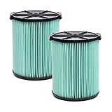 CRAFTSMAN CMXZVBE38777 HEPA Media Wet/Dry Vac Replacement Filter for 5 to 20 Gallon Shop Vacuums,...