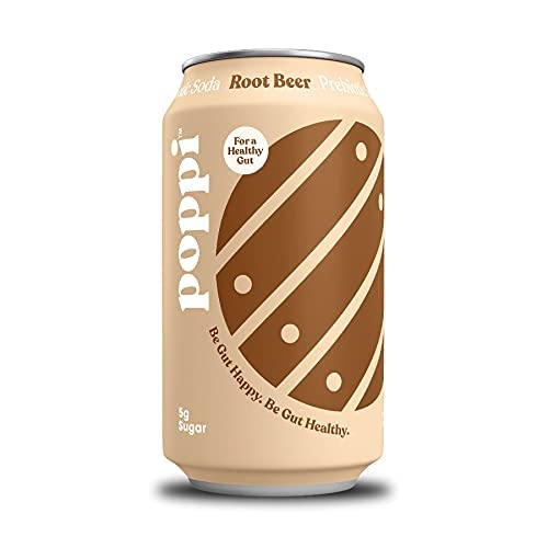 Buy POPPI Sparkling Prebiotic Root Beer Soda w/ Gut Health & Immunity