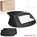 A-Premium Black Convertible Soft Top with Plastic Window Compatible with Mazda Miata 1990-2005 Convertible MA011332 MA13PC