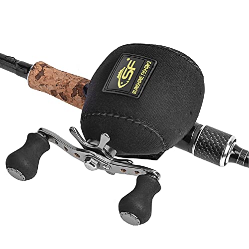 Image of SF Low Profile Neoprene Baitcaster Reel Covers Casting Protective Reel Case fit 50 100 200 Series Baitcaster