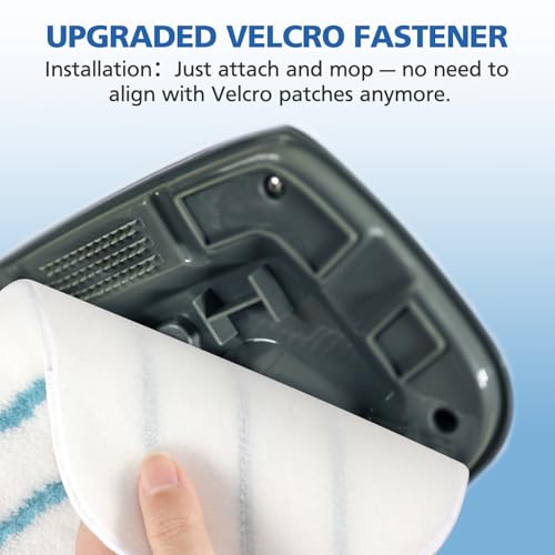 Image of LINNIW 6 Pack Replacement Steam Mop Pads Compatible for PurSteam ThermaPro 10-in-1