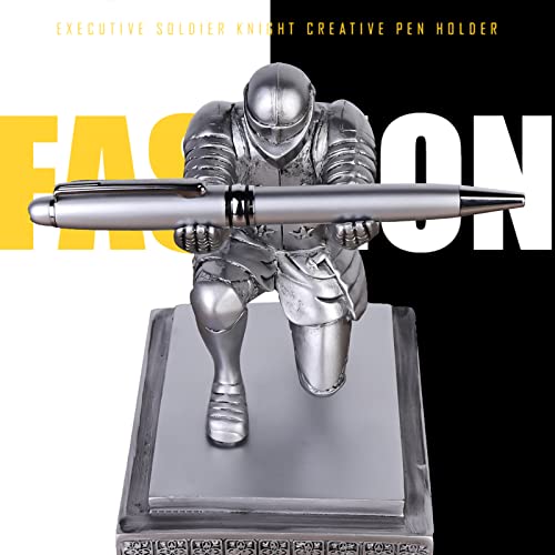 ZUOLUN Porta-canetas Knight, porta-canetas executivo Knight com 3 canetas legais, organizadores de m
