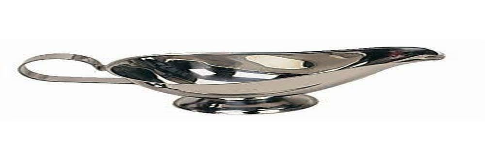 Stalwart J053 Sauce Boat, Polished Stainless Steel, 450 mL, 16 oz.