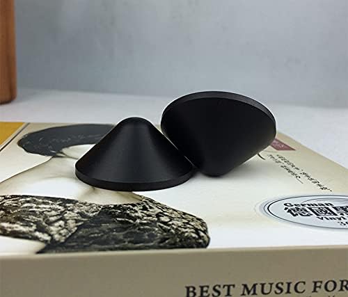 4PCS ebony wood Audio Isolation Shock Spikes Cones HiFi Mounts Stand Feet amplifier Speaker Shockproof Spikes Dia.43mm