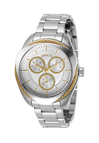 Invicta Women's Bolt Quartz Watch with Stainless Steel Strap, Silver, 18 (Model: 31222)