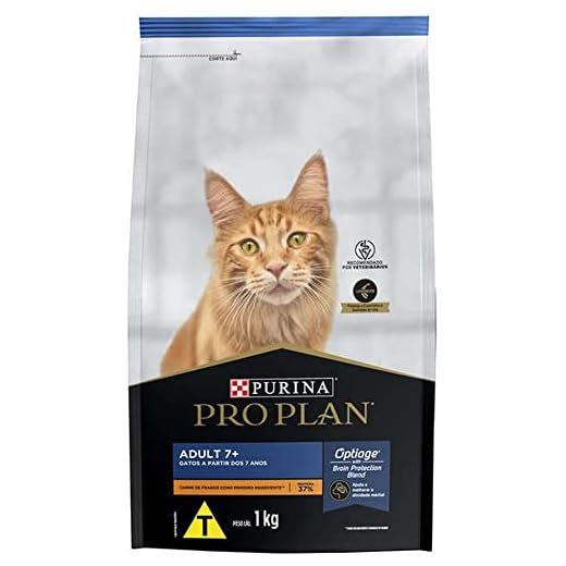 Ração Gatos Idosos PRO PLAN Frango 1kg
