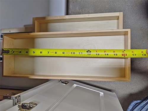 2 Tier Pull Out Organizer Shelf Sliding Drawer Storage For Kitchen Bathroom Storage Cabinet Under Sink Slide Out Shelf Organizing Storage Pull-Out Cabinet Organizer Roll Out Drawer (12'' Width) #TOP3