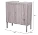 kleankin Mueble Bajo de Lavabo para Baño Compacto con 2 Puertas de...