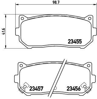 Brembo P 56 098 - Pastiglia Freno - Posteriore