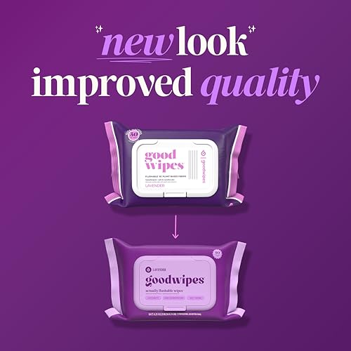Image of goodwipes Flushable Wipes - Lavender, 418 Wipes (8 Pack + 1 Travel Pack)