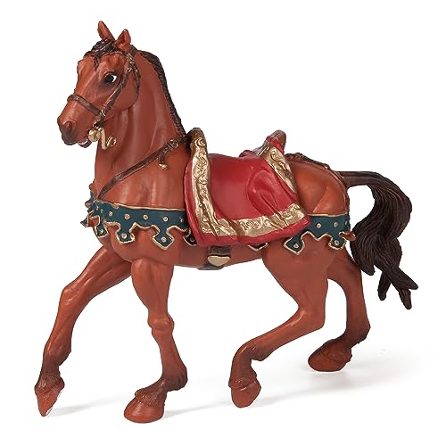 Papo - Figurine Cheval De César Réaliste - 3 Ans + - Collection Historiques - Jeu Éducatif Histoire Romaine - Idée Cadeau Jouet Fille Garçon