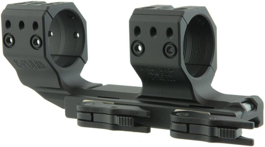 Spuhr 34mm H38 0MIL/0MOA Cantilever Quick Detachable Rifle Scope Mount, Black, QDP-4016