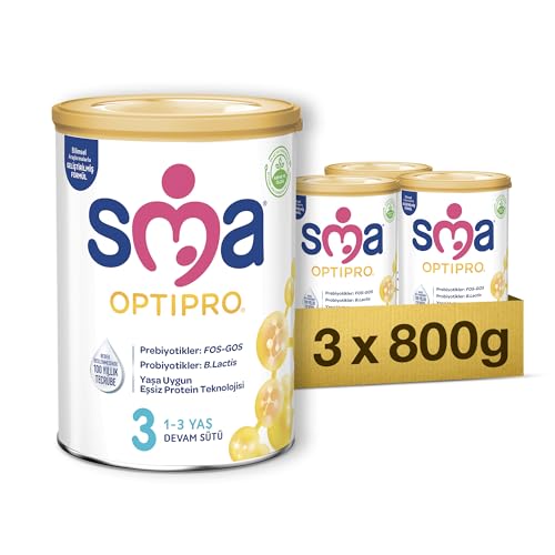 SMA Optipro 3 Devam Sütü (1-3 Yaş, 800 g x 3 Adet)